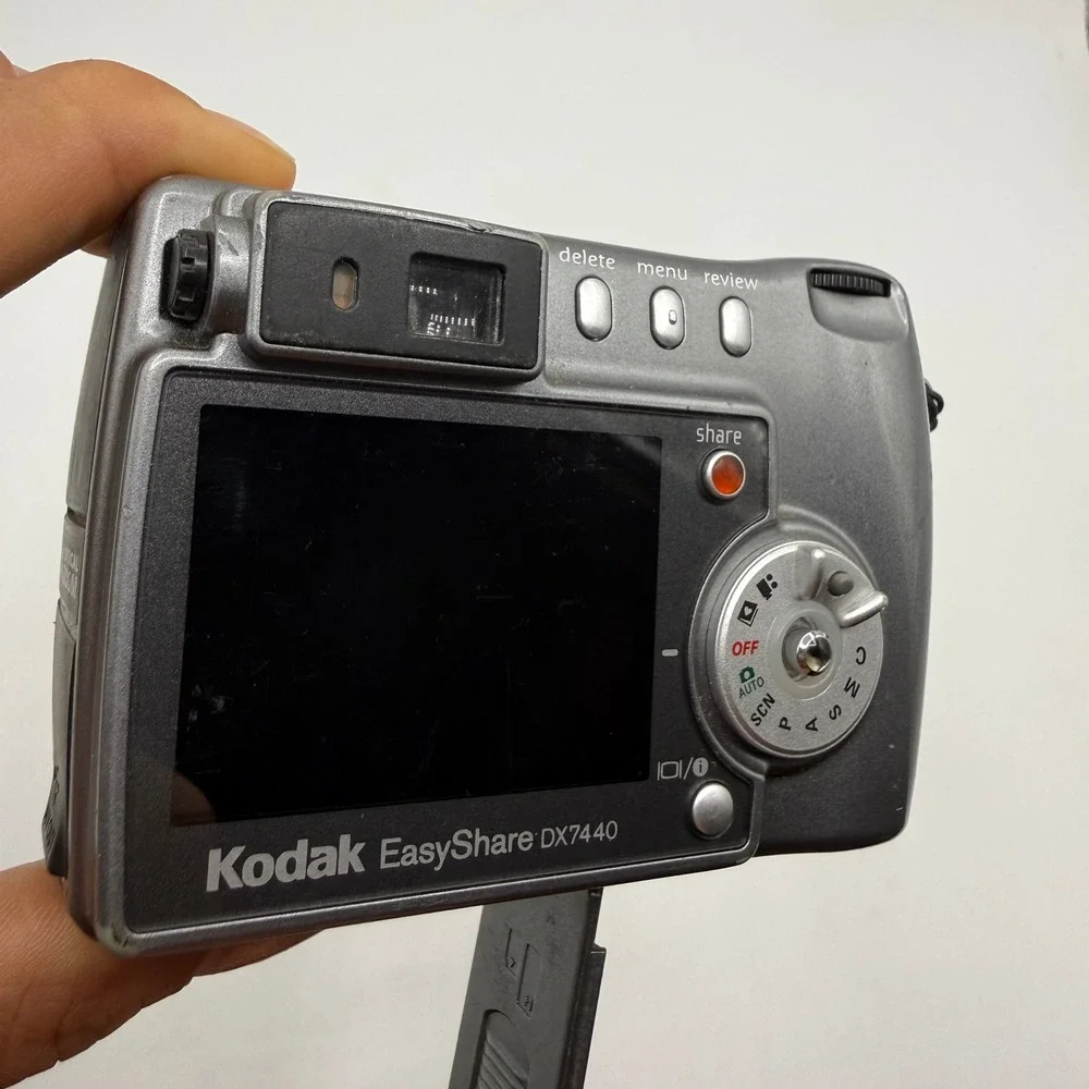 Kodak EasyShare DX7440 Digital Camera & Printer Dock Silver Untested For Parts